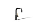 KOHLER K-28292-BMB Components Beverage Faucet - Matte Black With Brushed Moderne Brass
