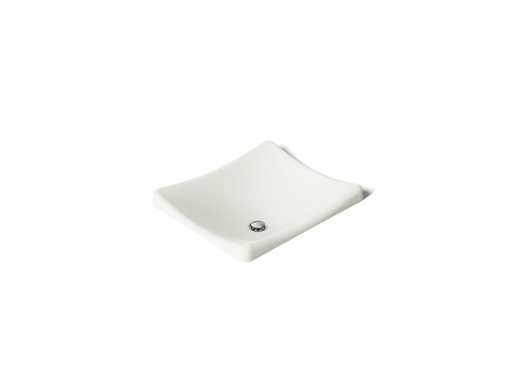KOHLER K-2833-NY Demilav 18-1/4" Rectangular Vessel Bathroom Sink, No Overflow - Dune