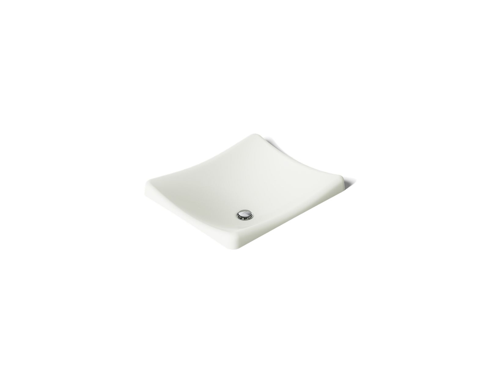 KOHLER K-2833-NY Demilav 18-1/4" Rectangular Vessel Bathroom Sink, No Overflow - Dune