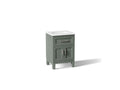 KOHLER K-28379-ASB-UMG Quo 24" bathroom vanity cabinet with sink and quartz top - Umbral Green