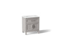 KOHLER K-28380-ASB-1WT Quo 30" Bathroom Vanity Cabinet With Sink And Quartz Top - Mohair Grey