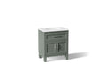 KOHLER K-28380-ASB-UMG Quo 30" bathroom vanity cabinet with sink and quartz top - Umbral Green