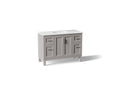 KOHLER K-28383-ASB-1WT Quo 48" Bathroom Vanity Cabinet With Sink And Quartz Top - Mohair Grey