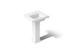 KOHLER K-2844-8-0 Tresham 24" Square Pedestal Bathroom Sink - White