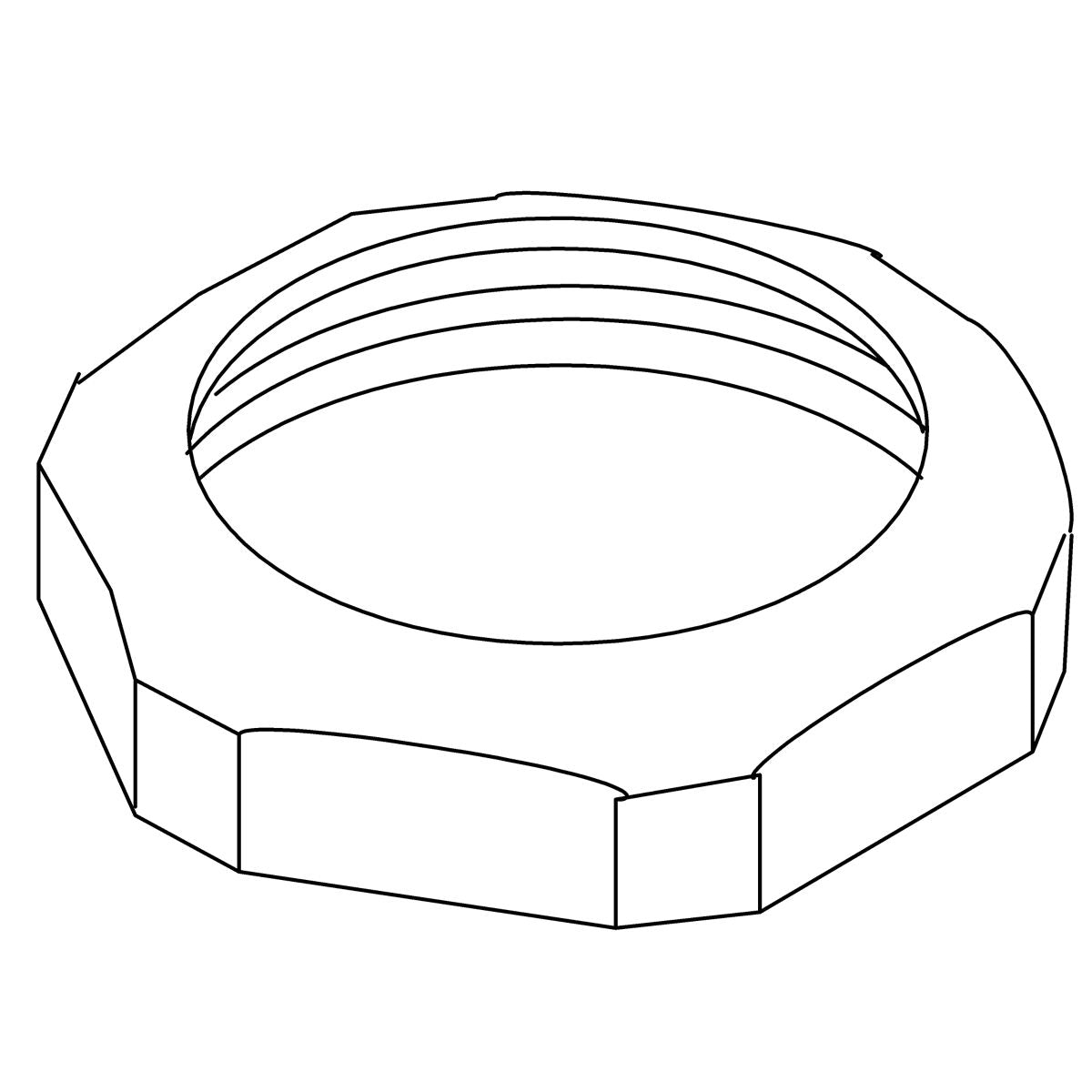 KOHLER Nut, 1 1/2-11 1/2 Npsm - Brushed Black, K-28504-BKB