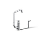 KOHLER K-28667-3-CP Billet Single-Handle Bar Sink Faucet With Two-Function Extended-Reach Spout And Side Sprayer - Polished Chrome