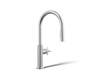 KOHLER K-28669-3-CP Billet Pull-Down Kitchen Sink Faucet With Two-Function Sprayhead - Polished Chrome