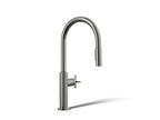 KOHLER K-28669-3-TT Billet Pull-Down Kitchen Sink Faucet With Two-Function Sprayhead - Vibrant Titanium