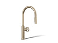 KOHLER K-28669-9-BV Billet Pull-Down Kitchen Sink Faucet With Two-Function Sprayhead - Vibrant Brushed Bronze
