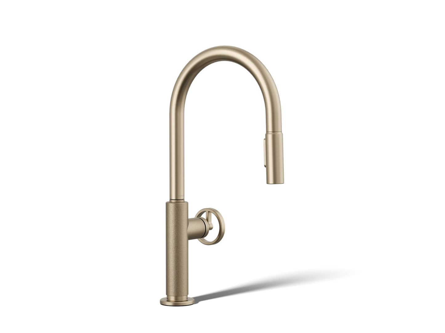 KOHLER K-28669-9-BV Billet Pull-down kitchen sink faucet with two-function sprayhead - Vibrant Brushed Bronze