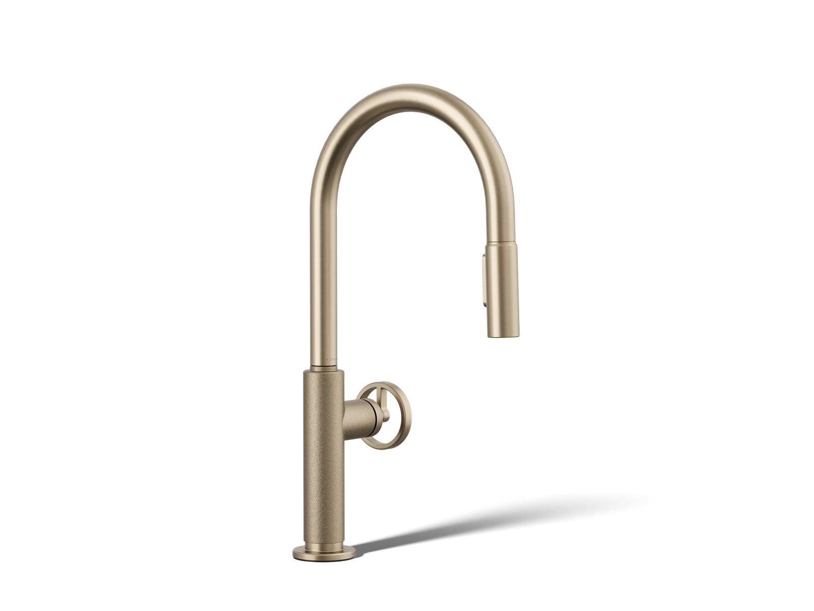 KOHLER K-28669-9-BV Billet Pull-Down Kitchen Sink Faucet With Two-Function Sprayhead - Vibrant Brushed Bronze
