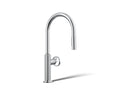 KOHLER K-28669-9-CP Billet Pull-Down Kitchen Sink Faucet With Two-Function Sprayhead - Polished Chrome