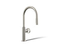 KOHLER K-28669-9-SN Billet Pull-Down Kitchen Sink Faucet With Two-Function Sprayhead - Vibrant Polished Nickel
