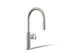 KOHLER K-28669-9-SN Billet Pull-Down Kitchen Sink Faucet With Two-Function Sprayhead - Vibrant Polished Nickel