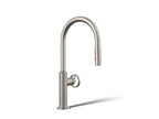 KOHLER K-28669-9-VS Billet Pull-Down Kitchen Sink Faucet With Two-Function Sprayhead - Vibrant Stainless