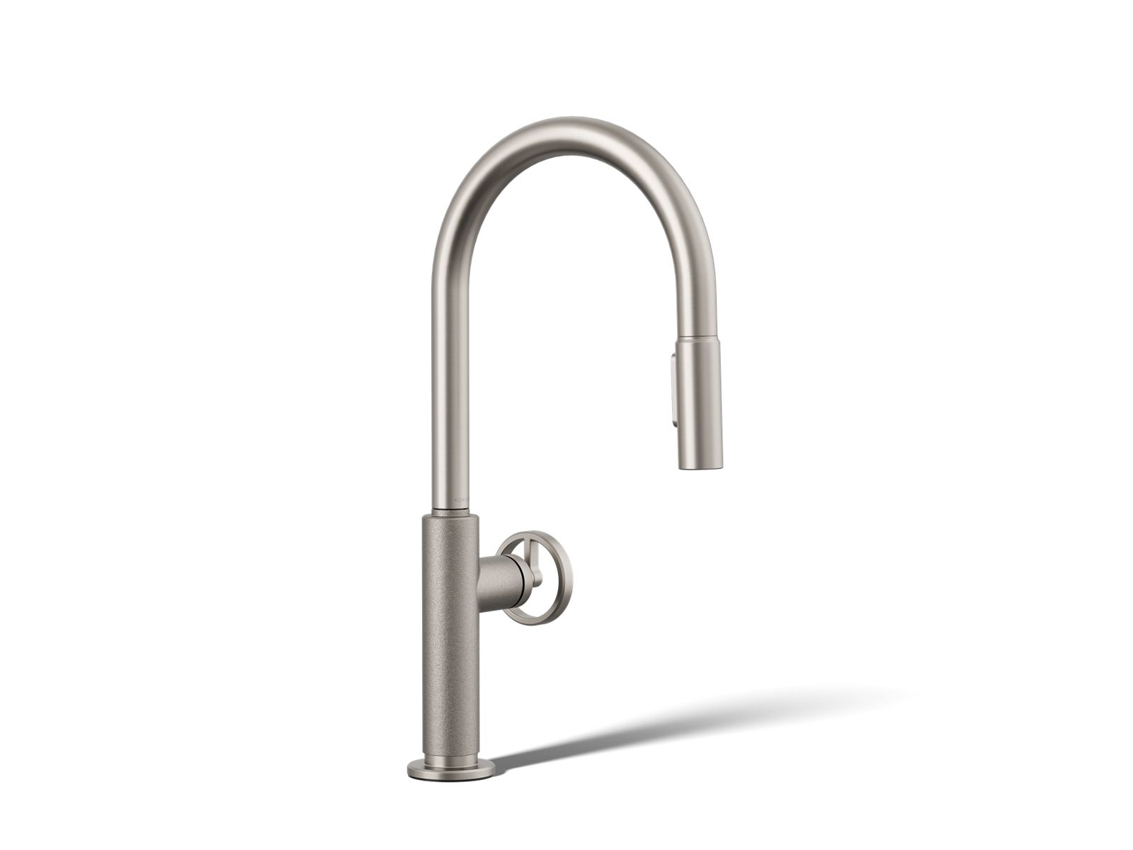 KOHLER K-28669-9-VS Billet Pull-Down Kitchen Sink Faucet With Two-Function Sprayhead - Vibrant Stainless