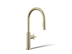 KOHLER K-28670-3RT2-AF Billet Touchless Pull-Down Kitchen Sink Faucet With Two-Function Sprayhead - Vibrant French Gold