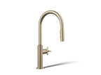 KOHLER K-28670-3RT2-BV Billet Touchless Pull-Down Kitchen Sink Faucet With Two-Function Sprayhead - Vibrant Brushed Bronze