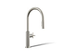KOHLER K-28670-3RT2-SN Billet Touchless Pull-Down Kitchen Sink Faucet With Two-Function Sprayhead - Vibrant Polished Nickel