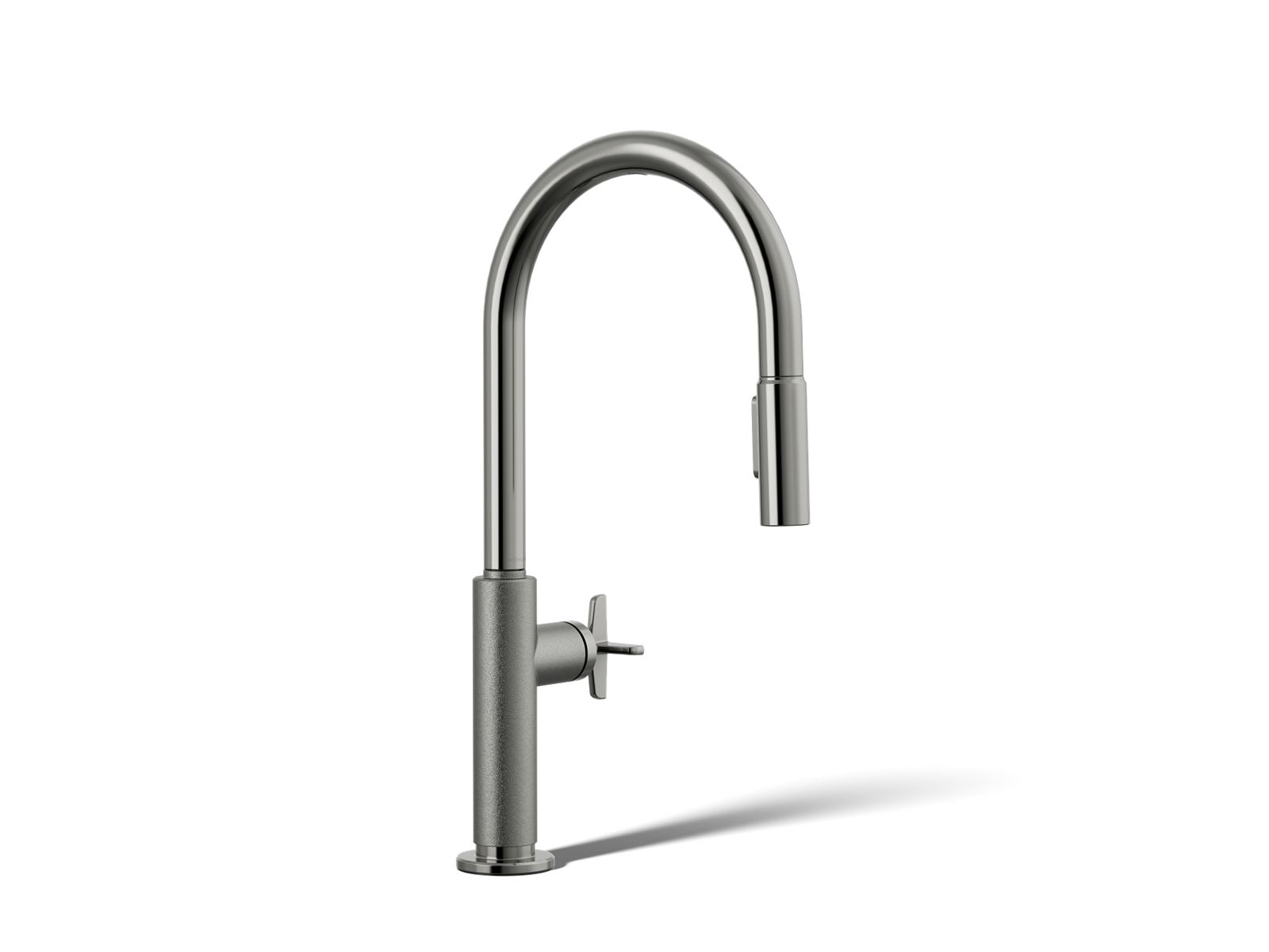 KOHLER K-28670-3RT2-TT Billet Touchless Pull-Down Kitchen Sink Faucet With Two-Function Sprayhead - Vibrant Titanium