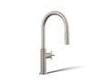 KOHLER K-28670-3RT2-VS Billet Touchless Pull-Down Kitchen Sink Faucet With Two-Function Sprayhead - Vibrant Stainless