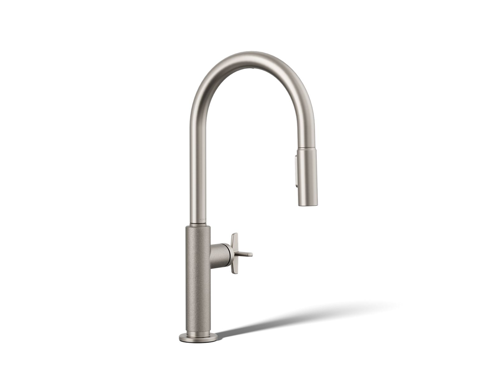 KOHLER K-28670-3RT2-VS Billet Touchless Pull-Down Kitchen Sink Faucet With Two-Function Sprayhead - Vibrant Stainless