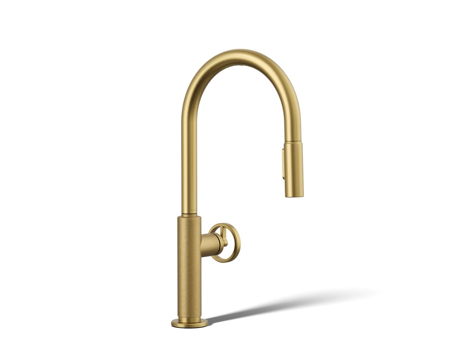 KOHLER K-28670-9RT2-2MB Billet Touchless pull-down kitchen sink faucet with two-function sprayhead - Vibrant Brushed Moderne Brass