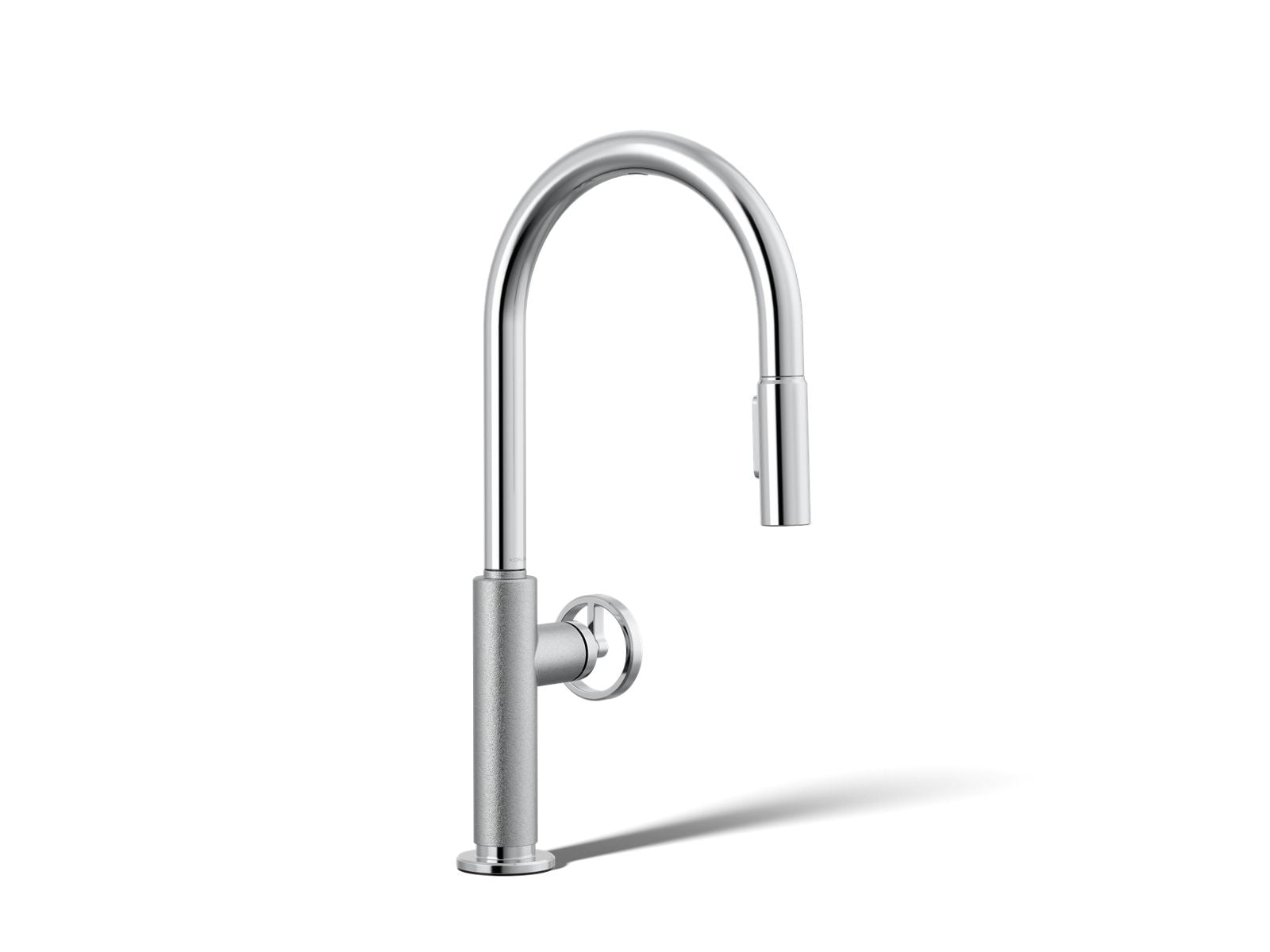 KOHLER K-28670-9RT2-CP Billet Touchless Pull-Down Kitchen Sink Faucet With Two-Function Sprayhead - Polished Chrome