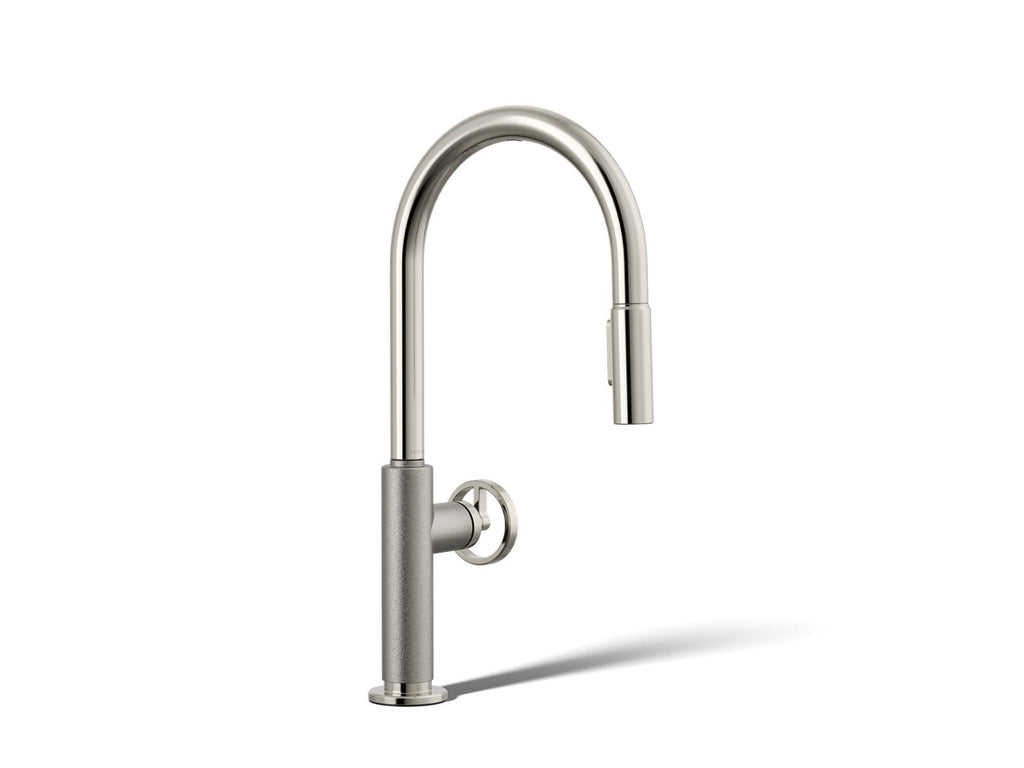 KOHLER K-28670-9RT2-SN Billet Touchless Pull-Down Kitchen Sink Faucet With Two-Function Sprayhead - Vibrant Polished Nickel
