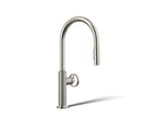 KOHLER K-28670-9RT2-SN Billet Touchless Pull-Down Kitchen Sink Faucet With Two-Function Sprayhead - Vibrant Polished Nickel
