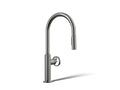KOHLER K-28670-9RT2-TT Billet Touchless Pull-Down Kitchen Sink Faucet With Two-Function Sprayhead - Vibrant Titanium