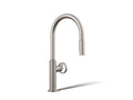 KOHLER K-28670-9RT2-VS Billet Touchless Pull-Down Kitchen Sink Faucet With Two-Function Sprayhead - Vibrant Stainless