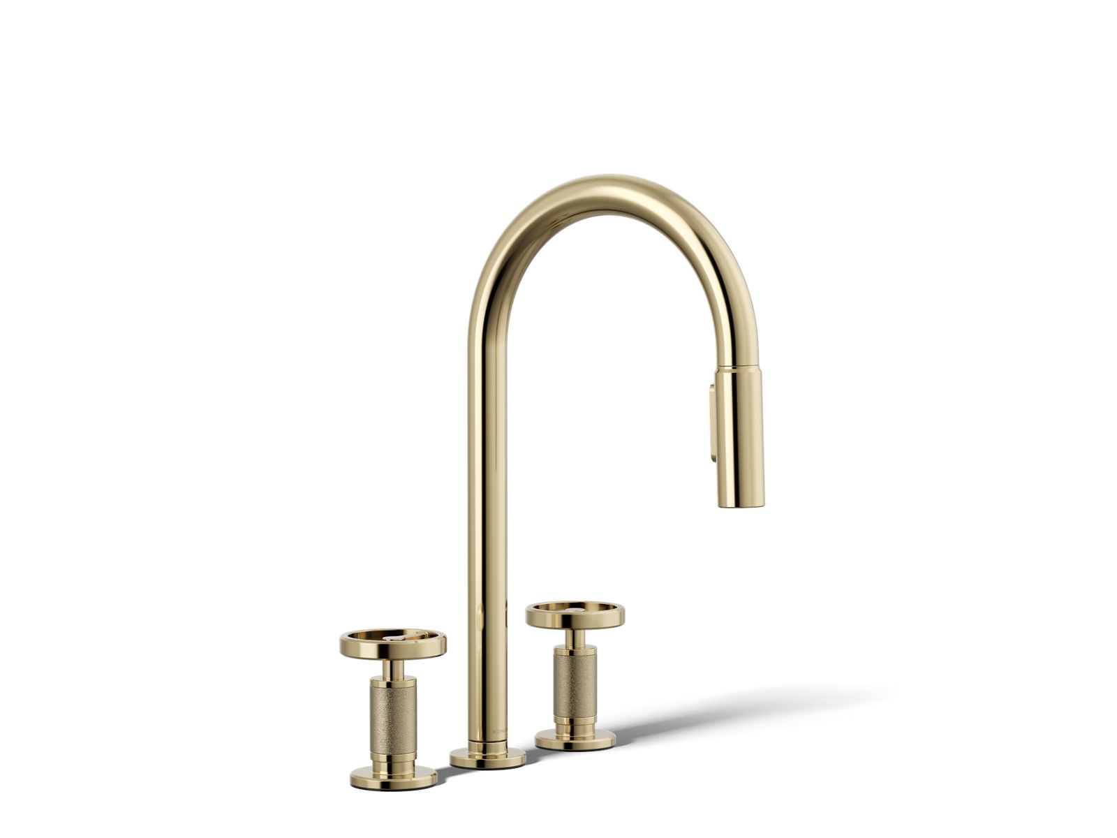 KOHLER K-28671-9-AF Billet Pull-Down Kitchen Sink Faucet With Two-Function Sprayhead - Vibrant French Gold