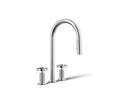 KOHLER K-28671-9-CP Billet Pull-Down Kitchen Sink Faucet With Two-Function Sprayhead - Polished Chrome