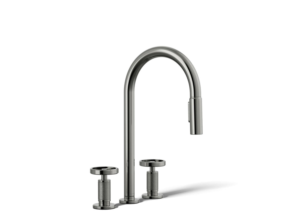 KOHLER K-28671-9-TT Billet Pull-Down Kitchen Sink Faucet With Two-Function Sprayhead - Vibrant Titanium
