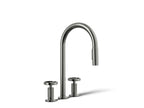 KOHLER K-28671-9-TT Billet Pull-Down Kitchen Sink Faucet With Two-Function Sprayhead - Vibrant Titanium