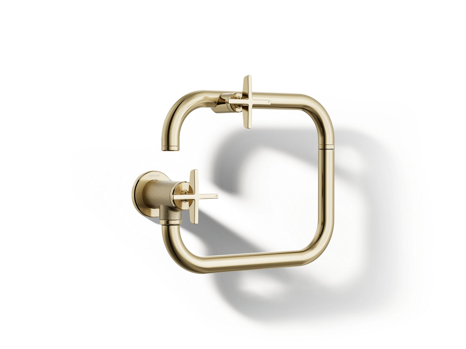 KOHLER K-28678-3-AF Billet Wall-Mount Pot Filler - Vibrant French Gold