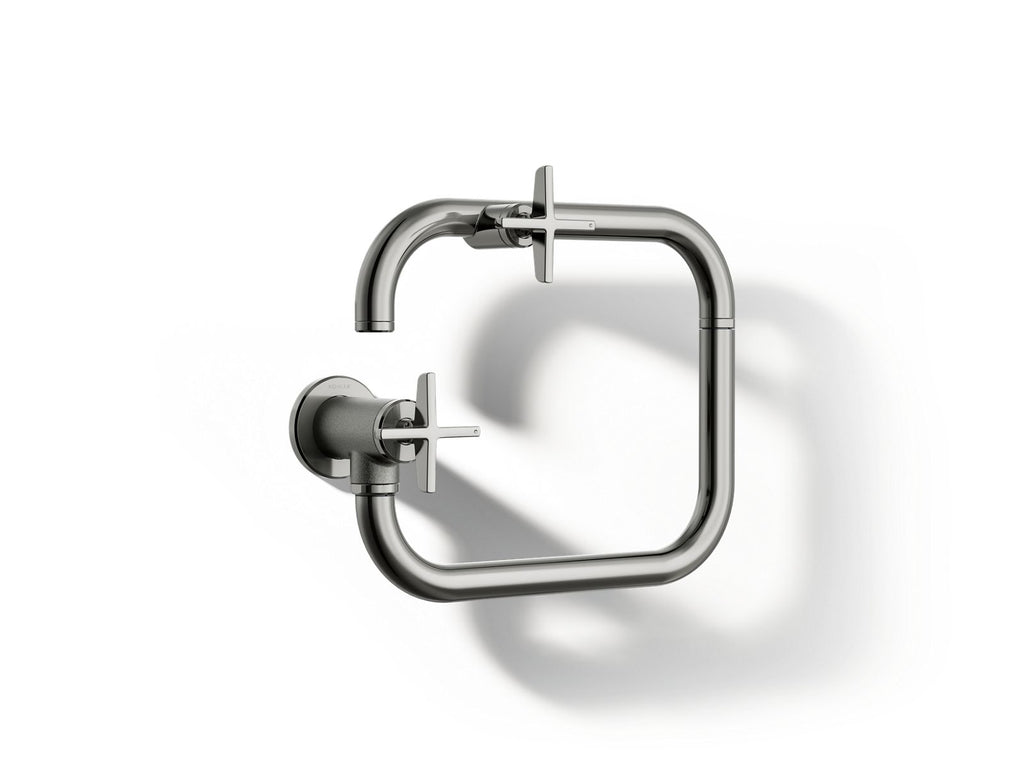 KOHLER K-28678-3-TT Billet Wall-Mount Pot Filler - Vibrant Titanium