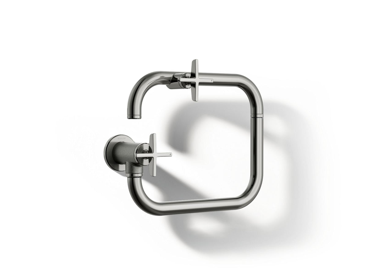 KOHLER K-28678-3-TT Billet Wall-Mount Pot Filler - Vibrant Titanium