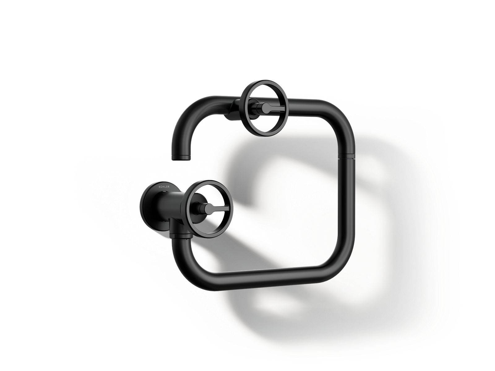 KOHLER K-28678-9-BL Billet Wall-Mount Pot Filler - Matte Black