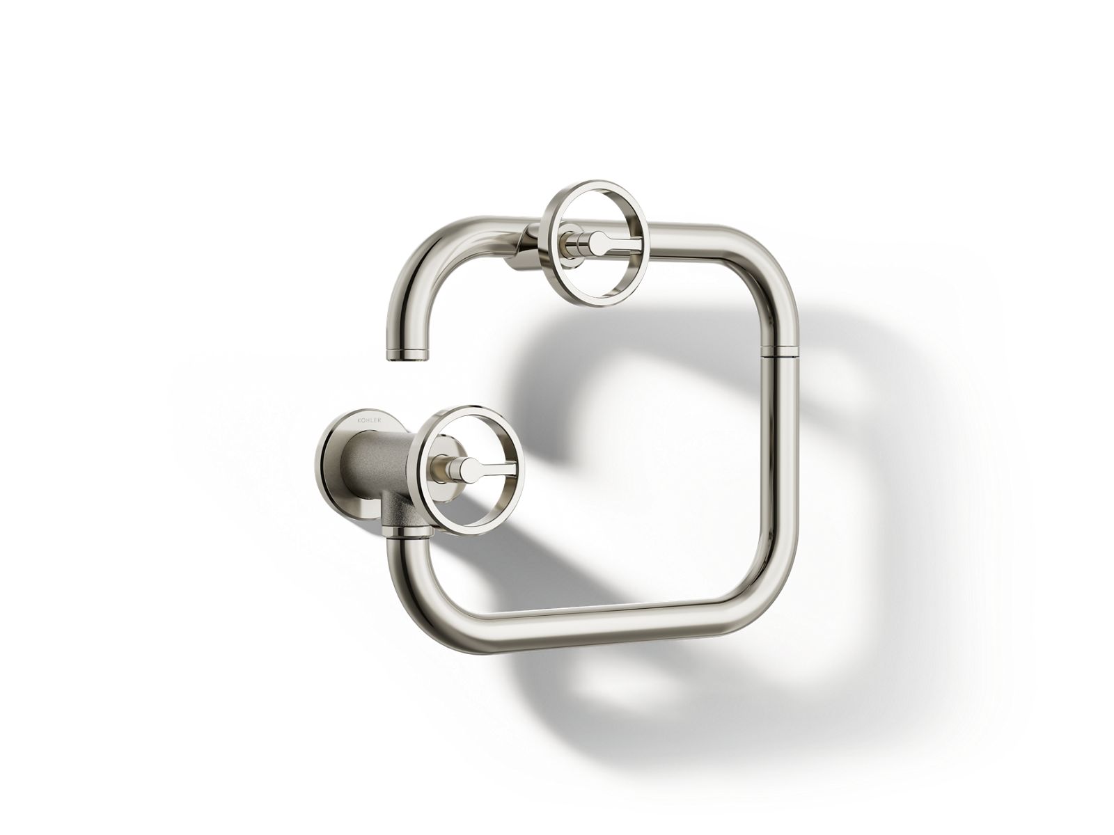 KOHLER K-28678-9-SN Billet Wall-Mount Pot Filler - Vibrant Polished Nickel