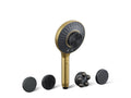 KOHLER K-28682-Y-2MB Spaviva Two-Function Handshower With All-In-One Cleansing Device, 2.5 Gpm - Vibrant Brushed Moderne Brass
