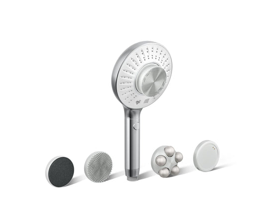 KOHLER K-28682-Y-CP SpaViva Two-function handshower with all-in-one cleansing device, 2.5 gpm - Polished Chrome