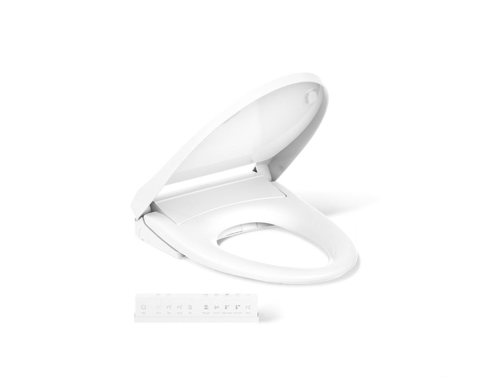 KOHLER K-28821-0 Purewash E930 Elongated Bidet Toilet Seat With Remote Control - White