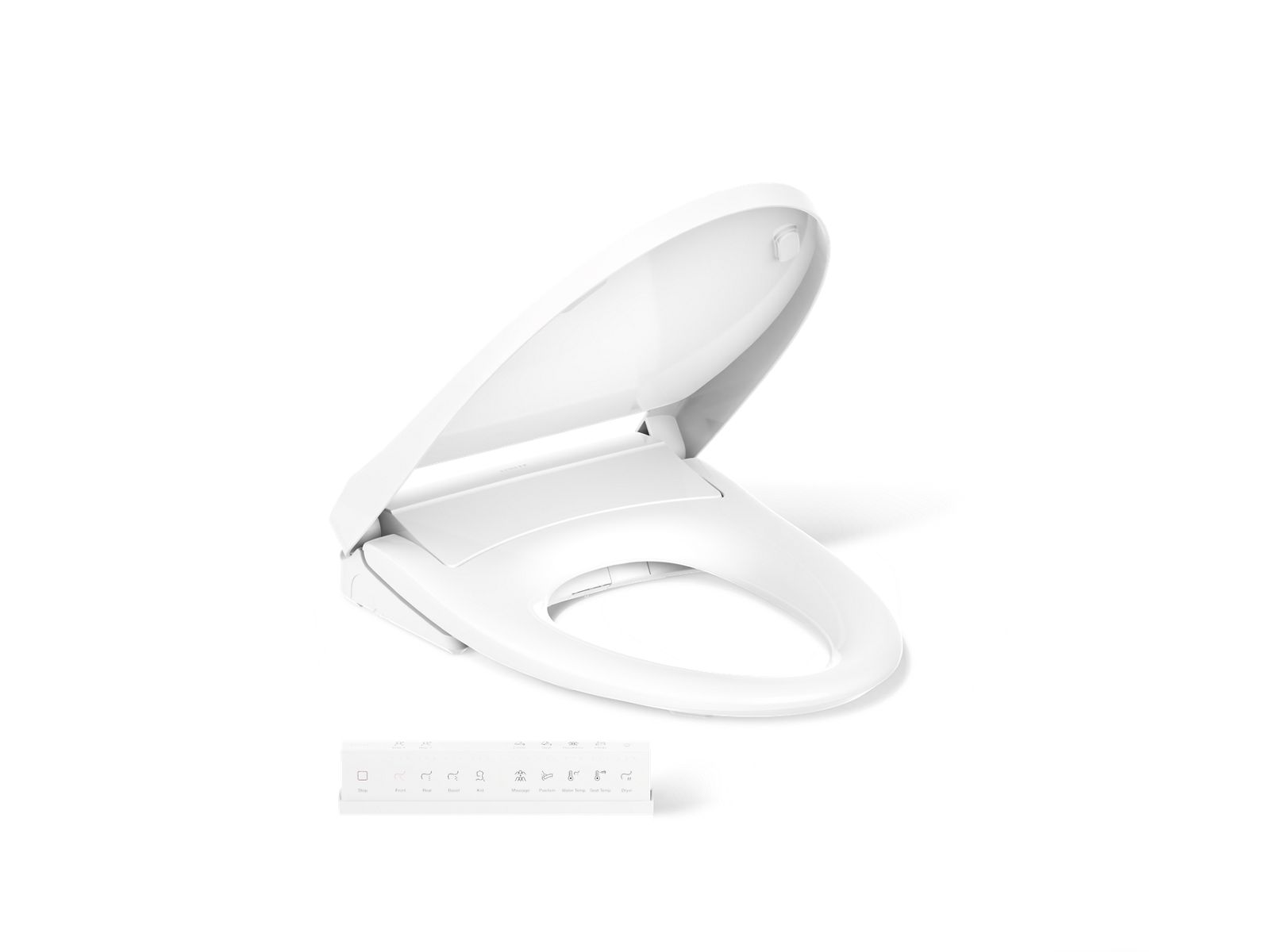 KOHLER K-28821-0 Purewash E930 Elongated Bidet Toilet Seat With Remote Control - White
