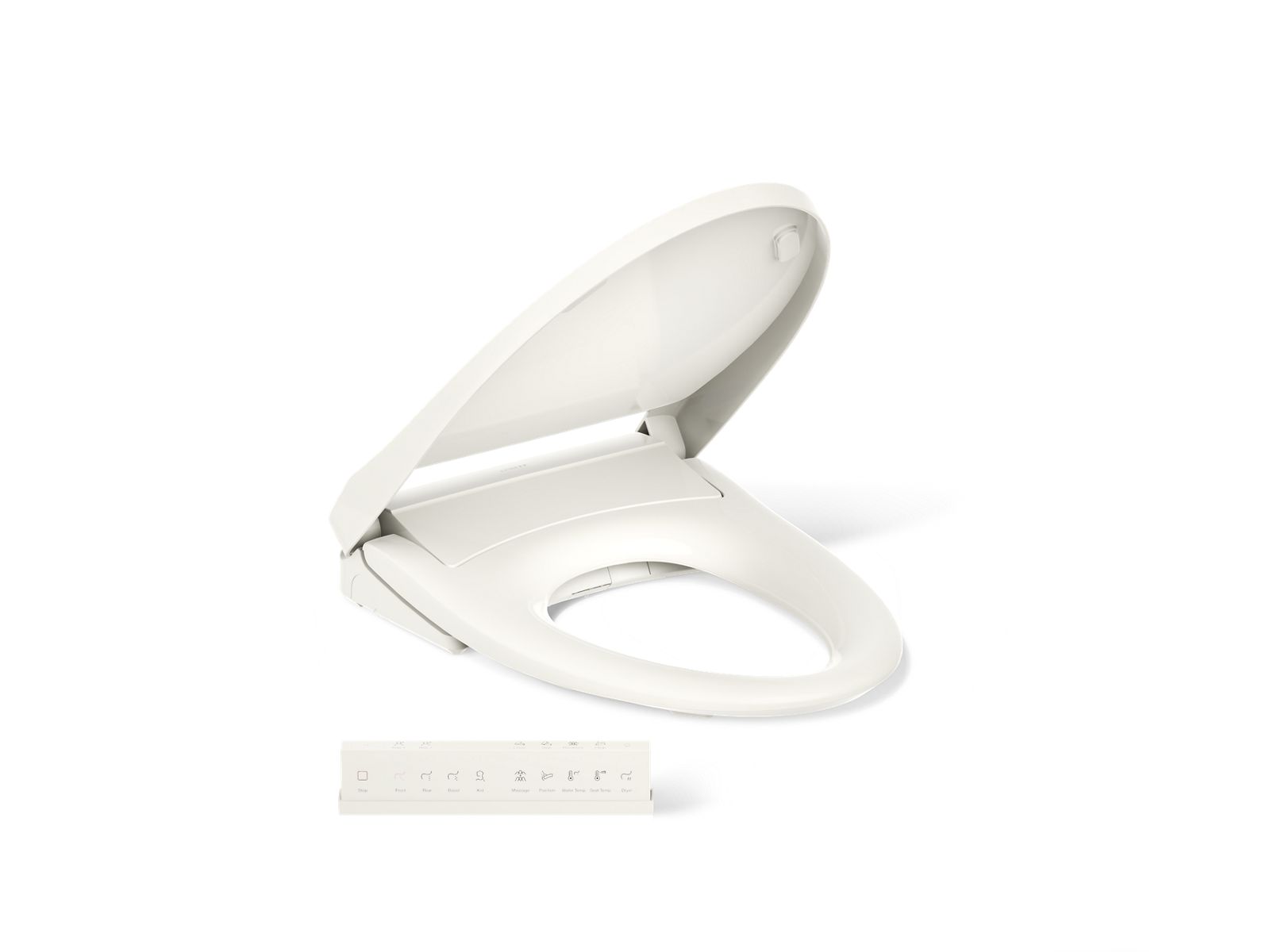 KOHLER K-28821-96 Purewash E930 Elongated Bidet Toilet Seat With Remote Control - Biscuit