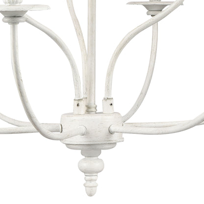 ELK SHOWROOM 28903/6+3 Hartford 29'' Wide 9-Light Chandelier - Farmhouse White