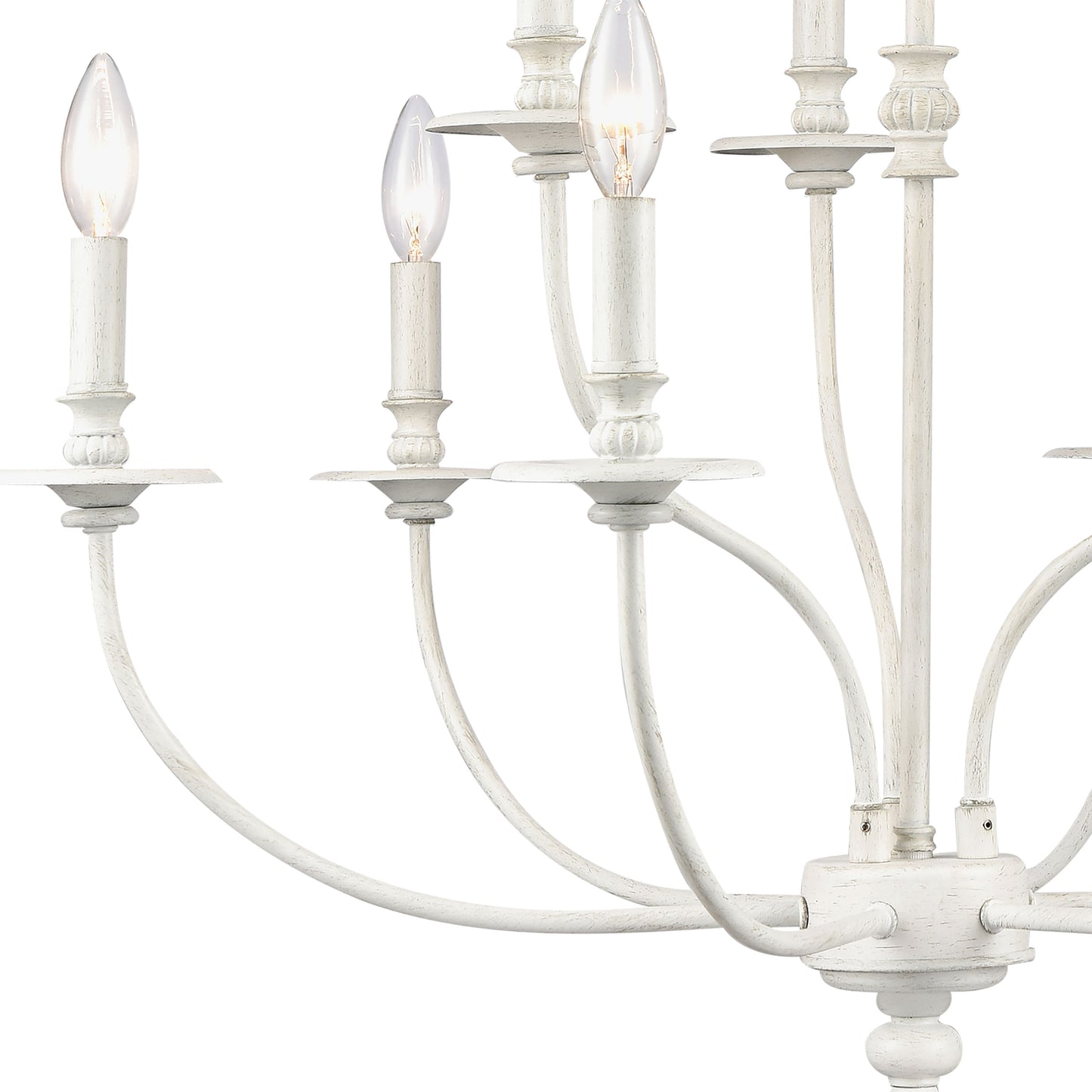 ELK SHOWROOM 28903/6+3 Hartford 29'' Wide 9-Light Chandelier - Farmhouse White