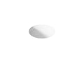 KOHLER K-29000-0 Caxton 16-1/8" Round Undermount Bathroom Sink, No Overflow - White
