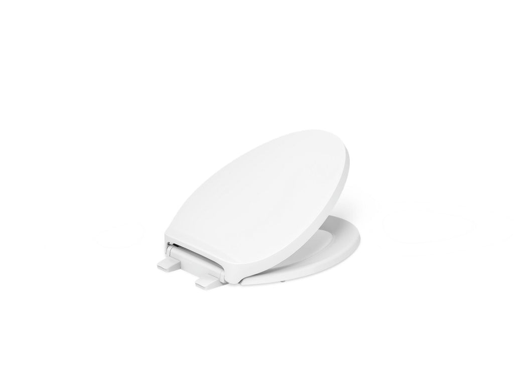 KOHLER K-29030-0 Drift Tab Readylatch Quiet-Close Elongated Toilet Seat - White